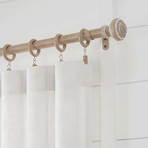 MODE Farmhouse wood curtain rods