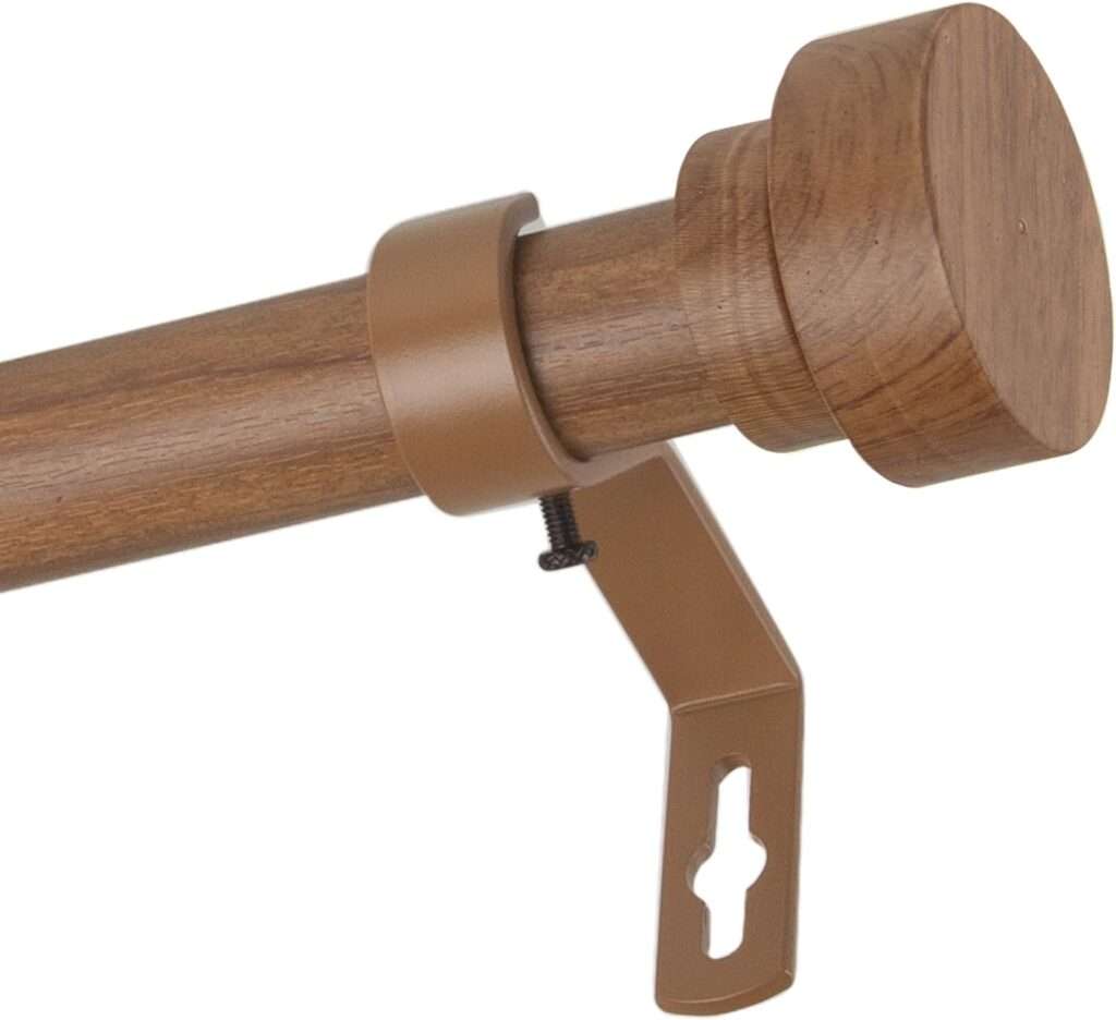 Rod Desyne Single Faux Wood Curtain Rod