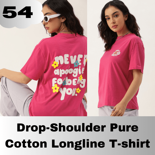 Drop-Shoulder Cotton t-shirt