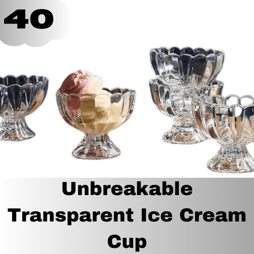 Transparent Ice Cream Cup