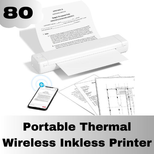 Portable Thermal Wireless Inkless Printer