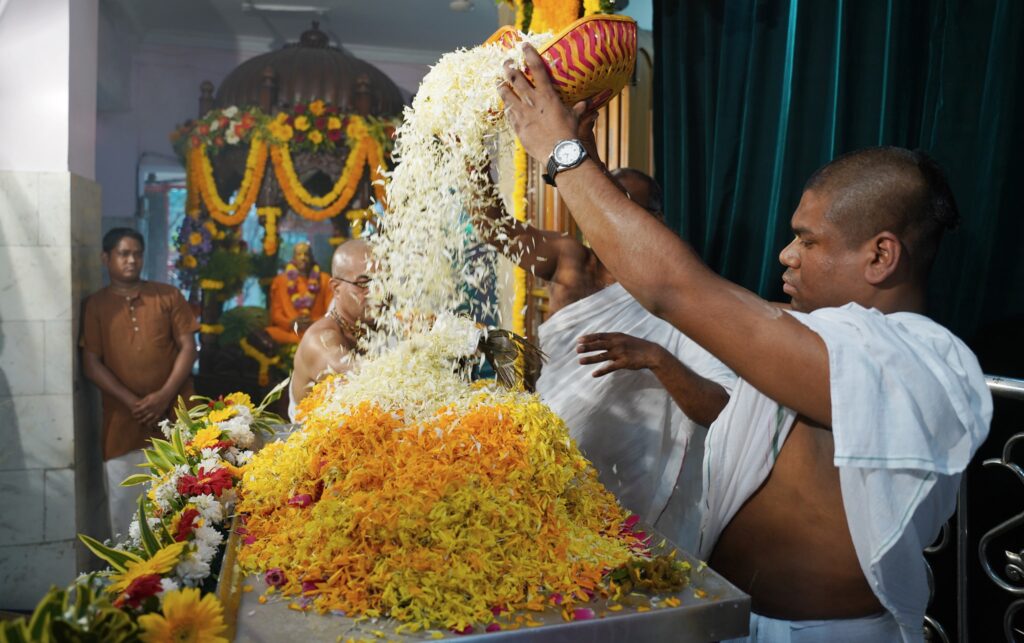 Iskcon Temple Secunderabad doing puja