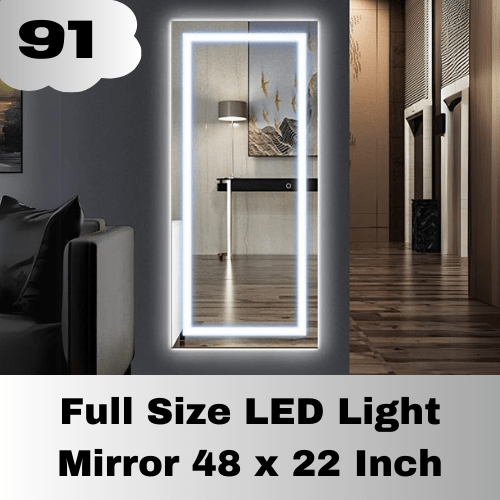 Full size LED mirror