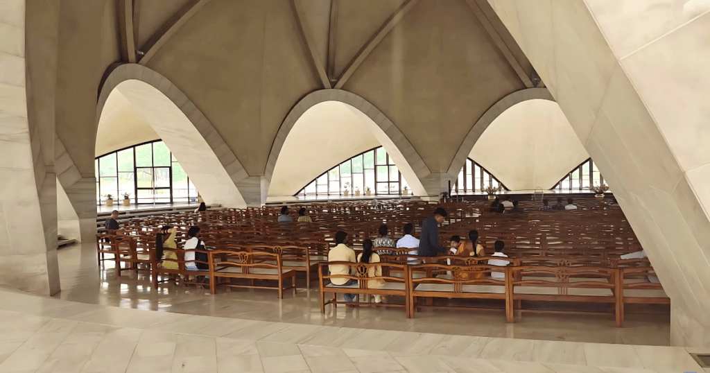 Inside Lotus Temple Delhi