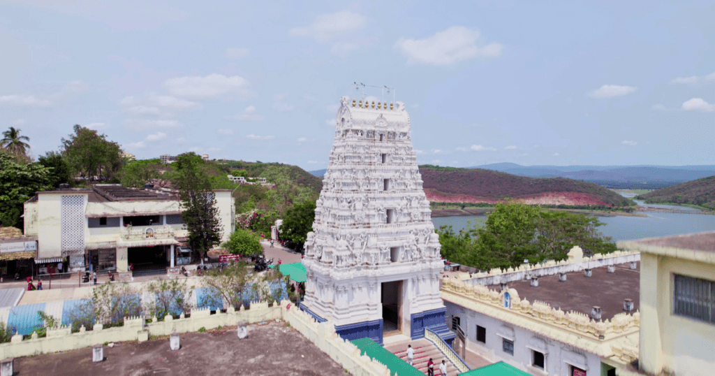 Annavaram Temple's Top View
