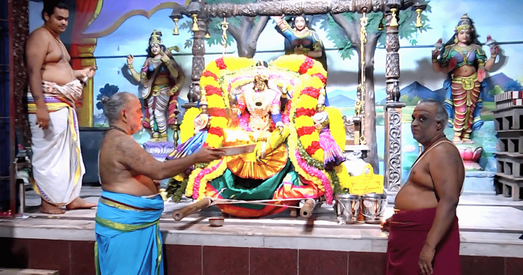 Pooja at sri kamakshi amman temple mangadu